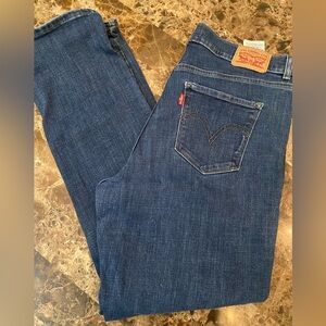 Levi's Women's Straight Leg Jeans - Dark Blue